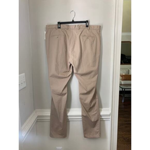 PETER MILLAR Crown Pilot Twill Flat Front Trouser Khaki Mens 40X36 Cotton New - Picture 3 of 5